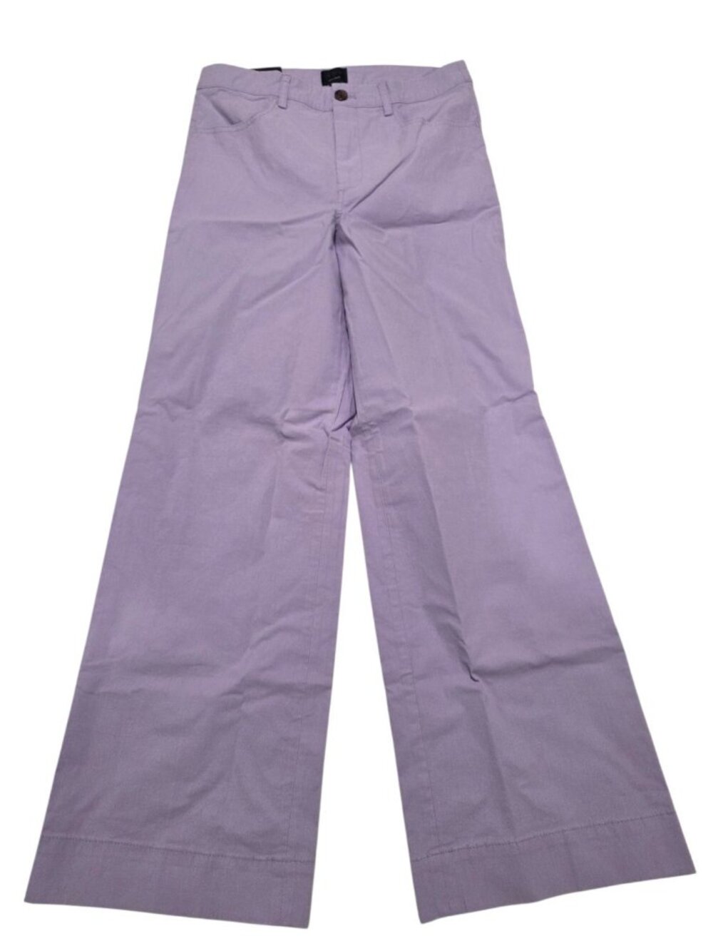 J.Crew Ella Purple Wide Leg Pants Women's 27 High Rise Crop Lavender CG408